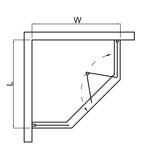 Diamentowe drzwi obrotowe